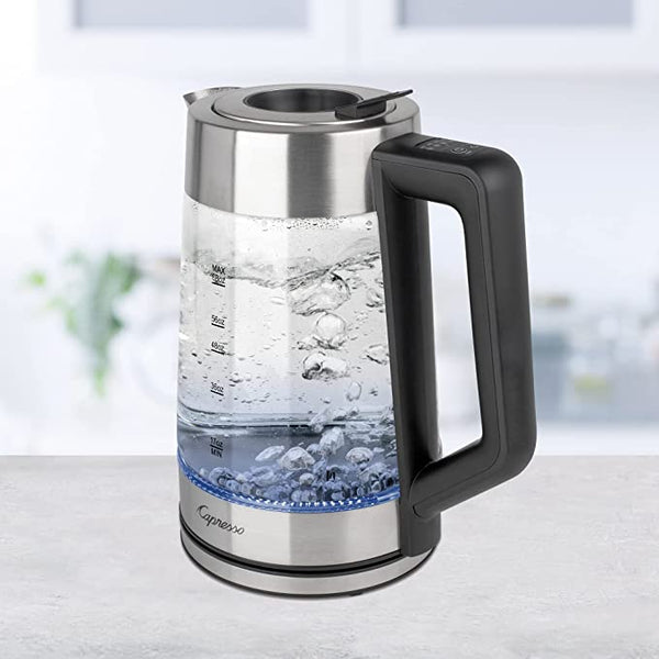 Capresso H2O Glass Select (68 oz.) Glass Water kettle with 4 variable temperatures