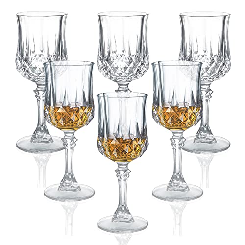 Cristal D'Arques Longchamp 2 Ounce Cordial Glass, Set of 6, 6 Count (Pack of 1), Clear