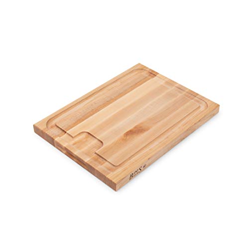 John Boos Block Au Jus Maple Cutting/Carving Board with Hand Grips and Sloping Juice Groove, 20 Inches x 15 Inches x 1.5 Inches