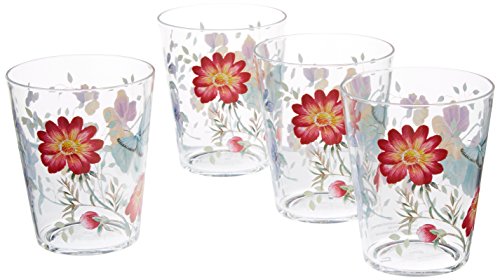 Lenox 866237 Butterfly Meadow Acrylic 4-Piece Double Old Fashioned Glass Set