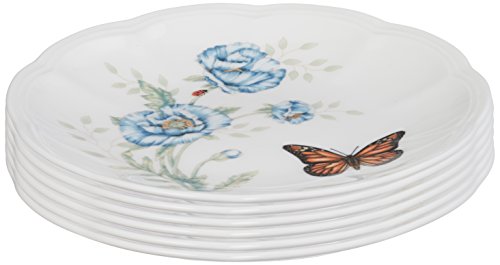 Lenox 817046 Butterfly Meadow 6-Piece Tidbit Plate Set