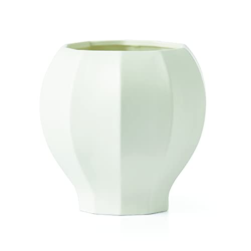 Lenox Facets Curvy Vase, 2.14, White
