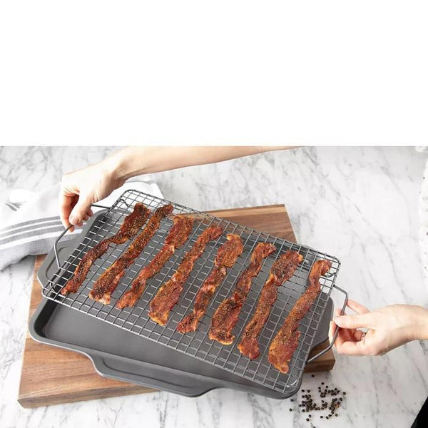 ALL-Clad Pro-Release Bakeware Half Sheet Pan with Cooling & Baking Rack