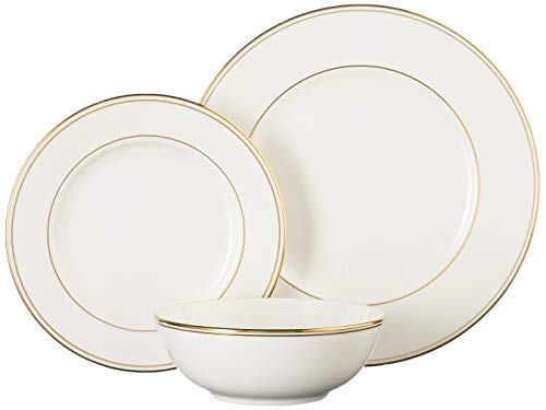 Lenox Federal Gold 3-Piece Place Setting, White