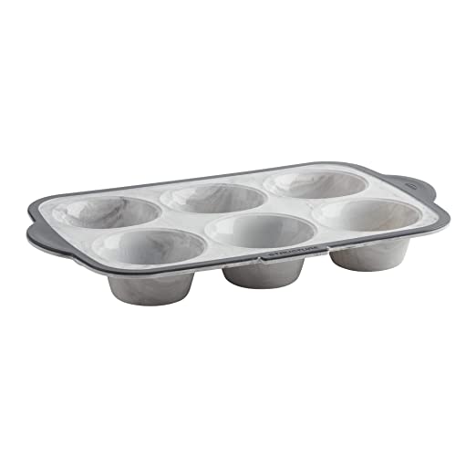 6CT MUFFIN PAN MARBLE
