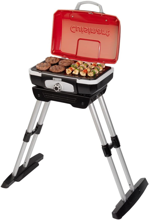 Petit Gourmet Portable Outdoor LP Gas Grill with VersaStand