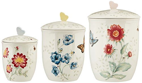 Lenox 813478 Butterfly Meadow 3-Piece Canister Set