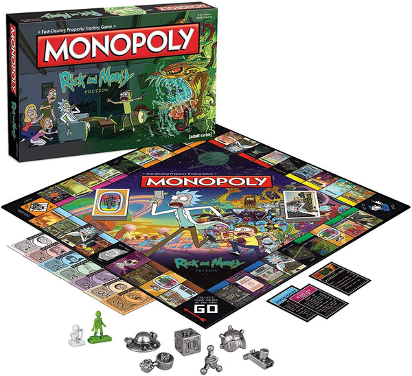 MONOPOLY Rick and Morty Board Game | Based on the hit Adult Swim series Rick & Morty | Offically Licensed Rick Morty Merchandise | Themed Classic Monopoly Game
Visit the USAOPOLY Store