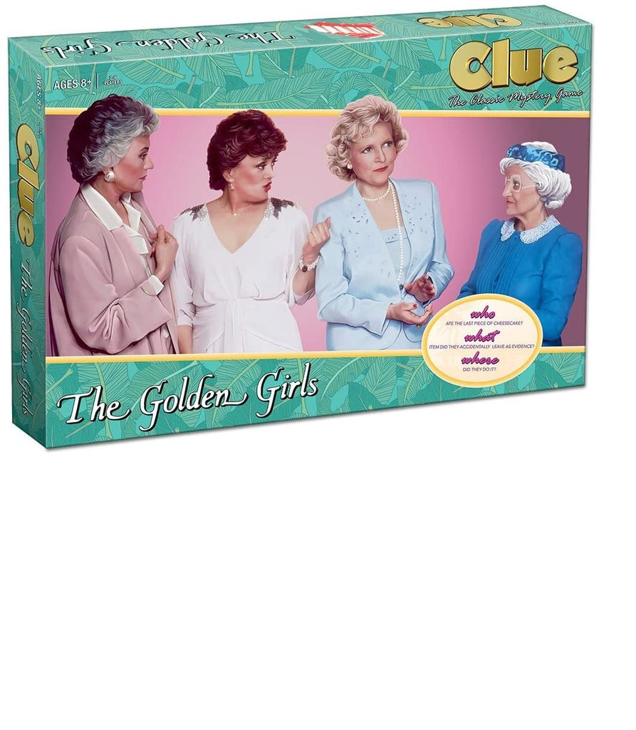 CLUE The Golden Girls Board Game | Golden Girls TV Show Themed Game | Solve The Mystery of Who Ate The Lastpiece Of Cheesecake |Officially Licensed Golden Girls Merchandise | Themed Clue Mystery Game