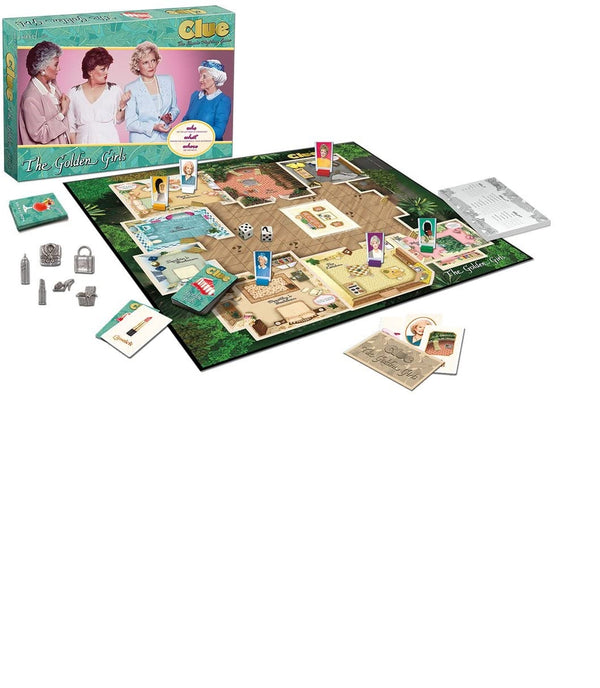 CLUE The Golden Girls Board Game | Golden Girls TV Show Themed Game | Solve The Mystery of Who Ate The Lastpiece Of Cheesecake |Officially Licensed Golden Girls Merchandise | Themed Clue Mystery Game