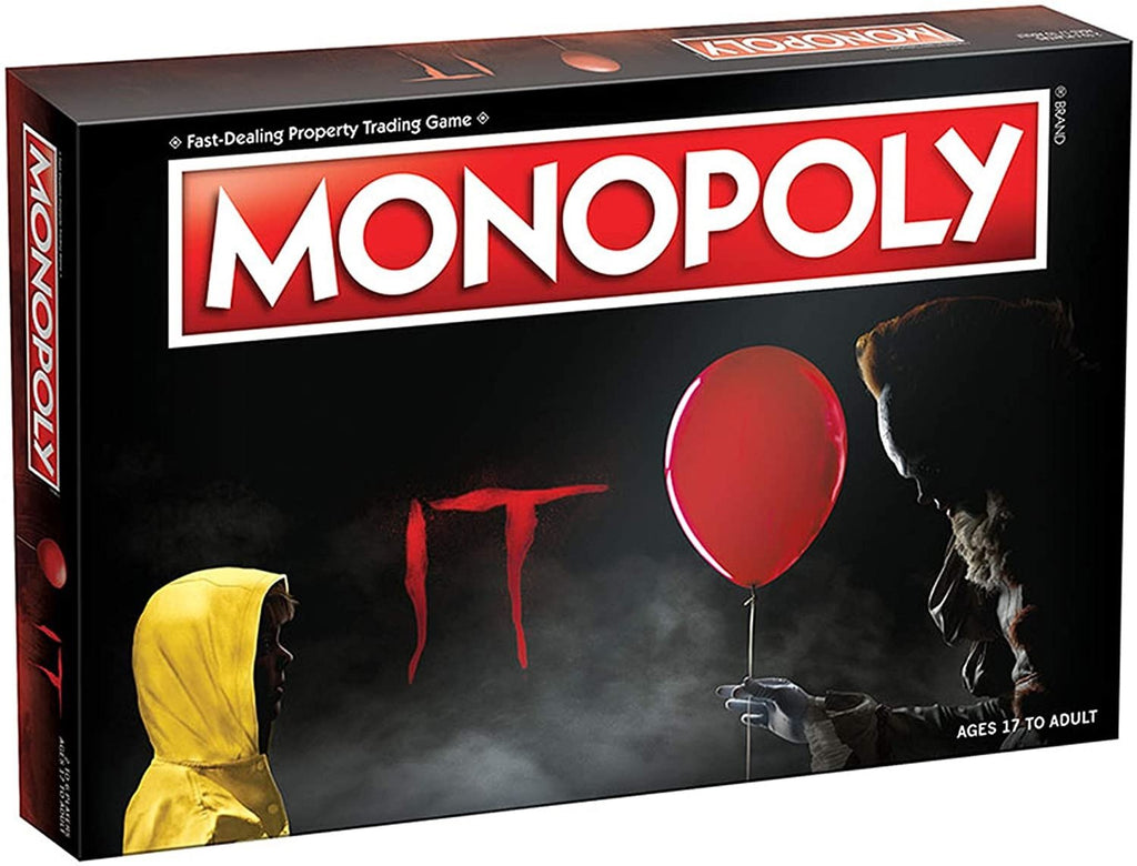 MONOPOLY IT Board Game | Based on The 2017 Drama/Thriller IT | Officially Licensed IT Merchandise | Themed Classic Monopoly Game