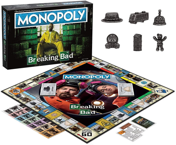 MONOPOLY Breaking Bad | Based on AMC's Breaking Bad Show | Collectible Monopoly Game Featuring Familiar Locations and Iconic Moments