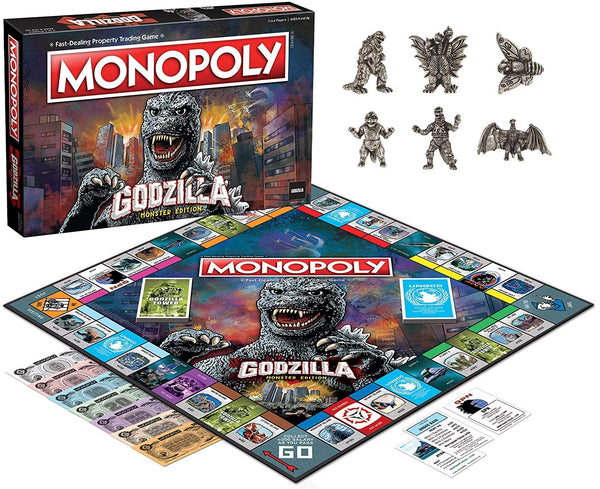 MONOPOLY Godzilla | Based on Classic Monster Movie Franchise Godzilla | Collectible Monopoly Game Featuring Familiar Locations and Iconic Kaiju Monsters