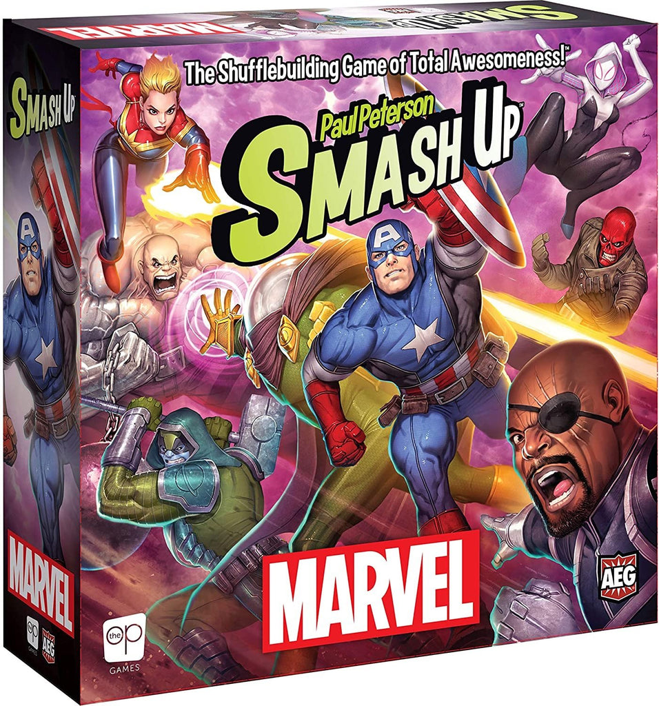 SMASH UP Marvel | Officially Licensed by Alderac Entertainment Group (AEG) | Collectible Marvel Card Game | Standalone Smash Up Game | Featuring Marvel Characters Including The Ultimates & Hydra
Visit the USAOPOLY Store