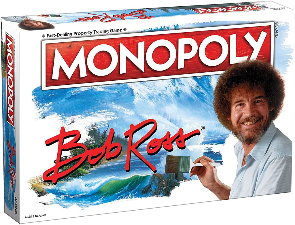 MONOPOLY Bob Ross | Based on Bob Ross Show The Joy of Painting | Collectible Monopoly Game Featuring Bob Ross Artwork | Officially Licensed Monopoly