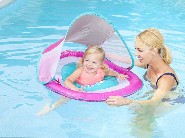 SwimWays Baby Spring Float w/ Canopy - Pink