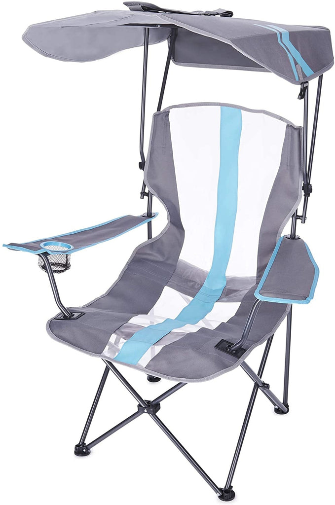 Kelsyus Original Canopy Chair - Foldable Chair for Camping, Tailgates, and Outdoor Events , Blue, 37" x 24" x 58"