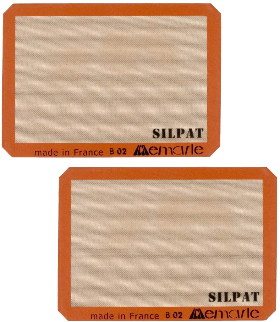 Silpat Half Size 11.6 x 16.5 Inch Nonstick Baking Mat for 13 x 18 Inch Pans, Set of 2