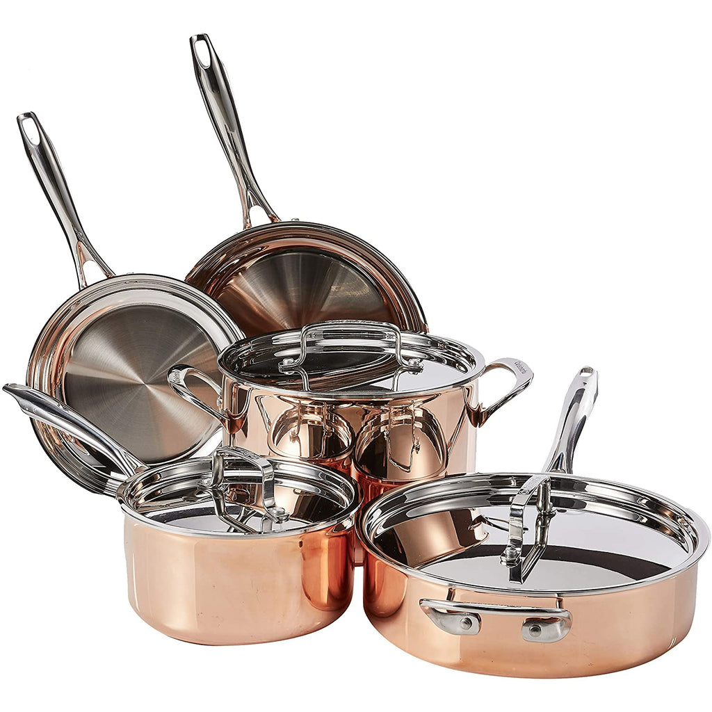 Cuisinart® Tri Ply Stainless Steel 8-Piece Cookware Set in Copper