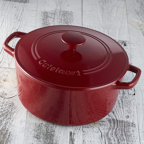 5 Qt. Round Covered Casserole-Cardinal Red