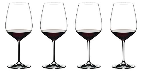 Riedel Exclusive Vinum Extreme Set of 4 Wine Glasses, Red Wine, Ideal For Cabernet, Bourdeaux