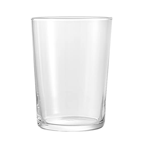 Bormioli Rocco Bodega Collection Glassware – Set Of 12 Maxi 17 Ounce Drinking Glasses For Water, Beverages & Cocktails – 17oz Clear Tempered Glass Tumblers, Transparent