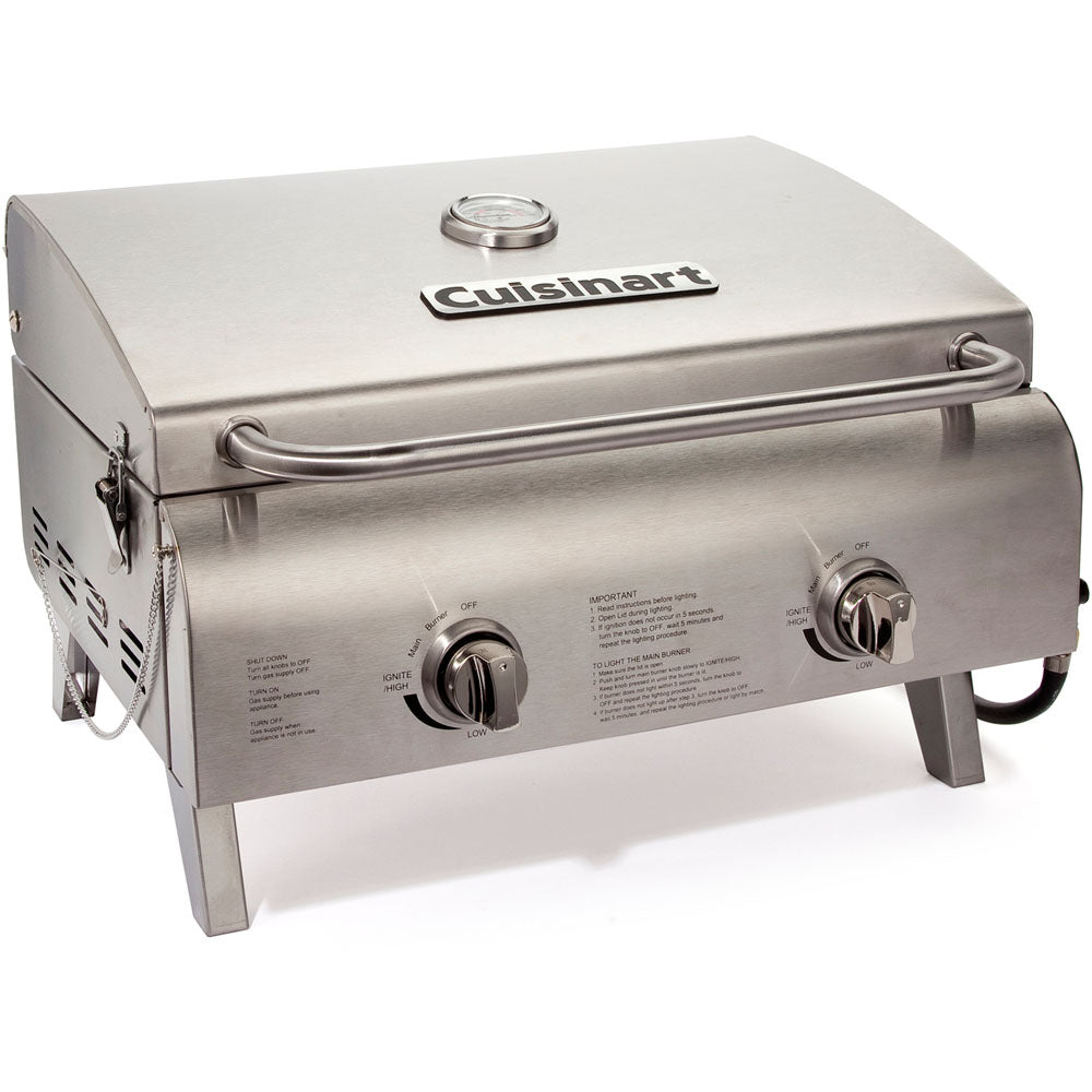 Chef's Style Tabletop Gas Grill in Stainless Steel