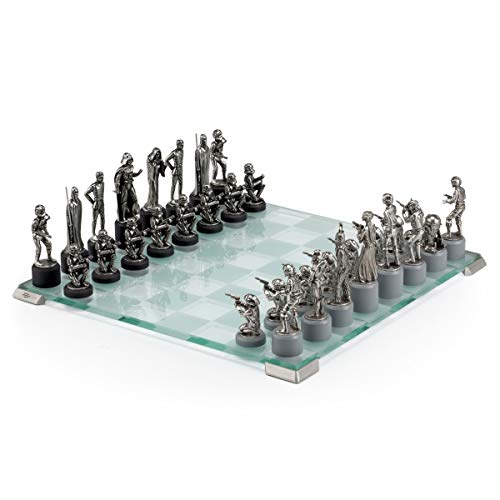 Royal Selangor Hand Finished Star Wars Collection Pewter Star Wars Classic Chess Set Gift