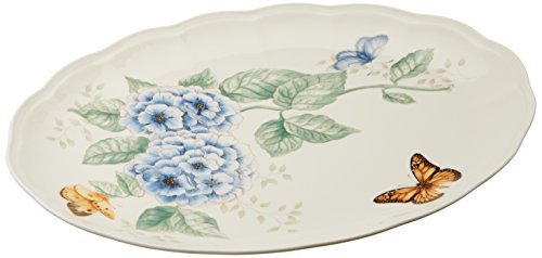 Lenox Butterfly Meadow 16-Inch Platter, White -