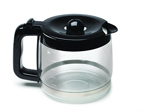 Capresso Glass with Black Accents 12 Cup Replacement Carafe For CoffeeTEAM PRO